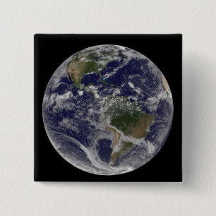 Macaron Carré 5 Cm La pleine terre montrant l'Amérique du Nord et de