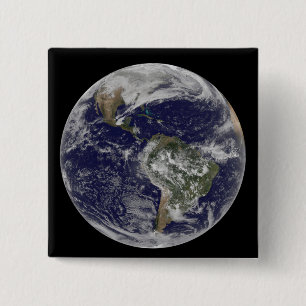 Macaron Carré 5 Cm La pleine terre montrant l'Amérique du Nord et de