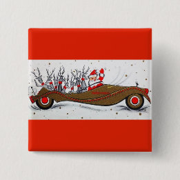 Macaron Carré 5 Cm La plupart de beau Noël vintage Père Noël