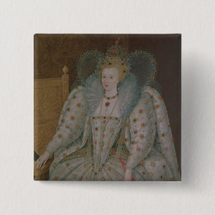 Macaron Carré 5 Cm La Reine Elizabeth I de l'Angleterre et de