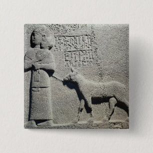 Macaron Carré 5 Cm La Reine Tuwarissa, épouse du Roi Araras