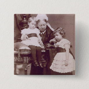 Macaron Carré 5 Cm La Reine Victoria (1819-1901) avec ses