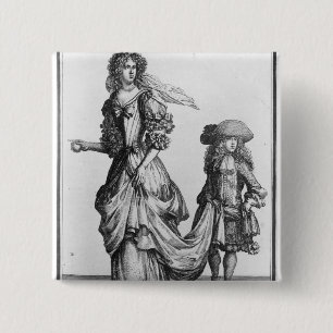 Macaron Carré 5 Cm La robe de ville d'été, 1678
