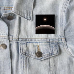 Macaron Carré 5 Cm La Rocky Exoplanet Lhs 475 B Et Son Étoile Hôte.