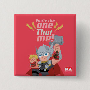 Macaron Carré 5 Cm La Saint-Valentin des Avengers Tu es celui que j