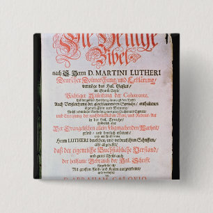 Macaron Carré 5 Cm La Sainte Bible, vol. I., 1681