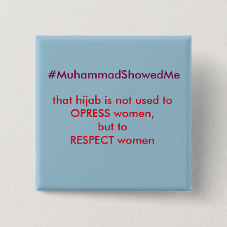 Macaron Carré 5 Cm La tempête Muhammmad de Hashtag de gazouillement