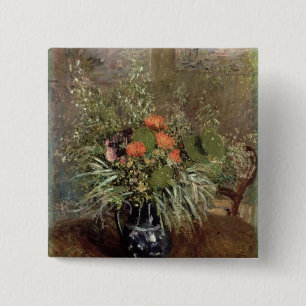 Macaron Carré 5 Cm La vie d'Alfred Sisley toujours des fleurs