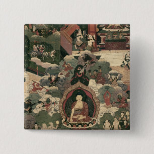 Macaron Carré 5 Cm La vie de Bouddha Sakymuni