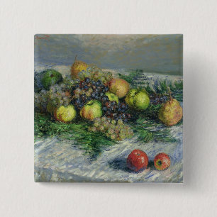 Macaron Carré 5 Cm La vie de Claude Monet toujours avec des poires