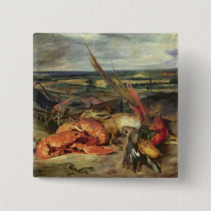 Macaron Carré 5 Cm La vie toujours avec des homards, 1826-27