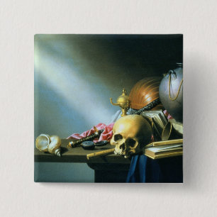 Macaron Carré 5 Cm La vie toujours : Une allégorie des vanité de L