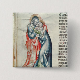 Macaron Carré 5 Cm La Vierge et le Christ, de la passion de
