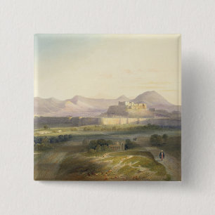 Macaron Carré 5 Cm La ville et la citadelle de Ghuznee, plaquent 18