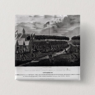 Macaron Carré 5 Cm La vue du grand Traité s'est tenue à la prairie 