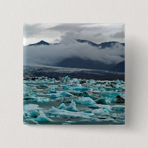 Macaron Carré 5 Cm Lac glaciaire Jokulsarlon - Islande
