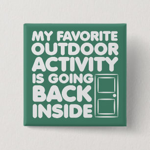 Macaron Carré 5 Cm L'Activité Extérieure Favorite Est À L'Intérieur B