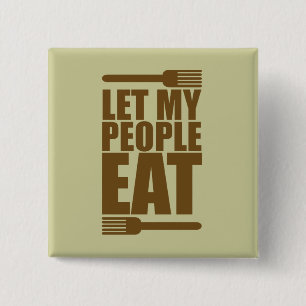 Macaron Carré 5 Cm Laissez mes personnes manger