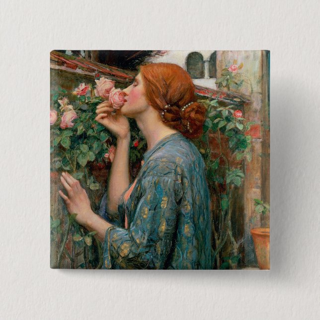 Macaron Carré 5 Cm L'âme du rose, 1908 (Devant)
