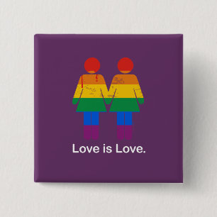 Macaron Carré 5 Cm L'AMOUR EST L'AMOUR COUPLE LESBIEN -.png