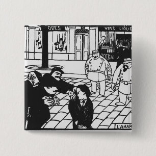 Macaron Carré 5 Cm L'anarchiste, 1892