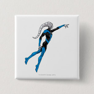 Macaron Carré 5 Cm Lanterne bleue 10