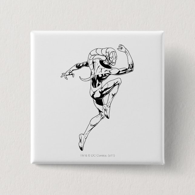 Macaron Carré 5 Cm Lanterne bleue 3 (Devant)