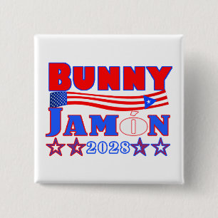 Macaron Carré 5 Cm lapin jamon 2028 bouton
