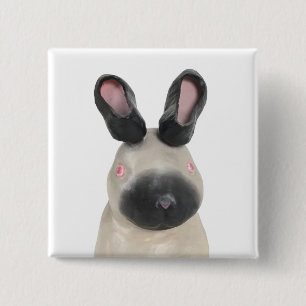 Macaron Carré 5 Cm Lapin travaillé