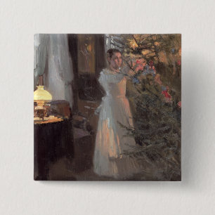 Macaron Carré 5 Cm L'arbre de Noël, 1910