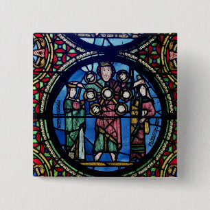 Macaron Carré 5 Cm L'arche de la fenêtre d'engagement, coordonnée d