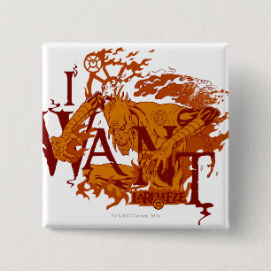 Macaron Carré 5 Cm Larfleeze - Agent Orange 12