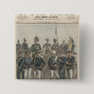 Macaron Carré 5 Cm L'armée italienne