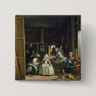 Macaron Carré 5 Cm Las Meninas ou la famille de Philip IV, c.1656