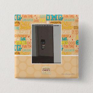 Macaron Carré 5 Cm Laser Kitty