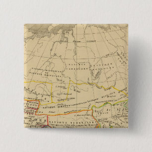 Macaron Carré 5 Cm L'Asie, l'an 322 av JC