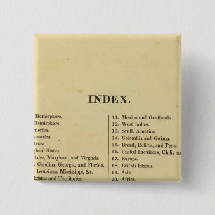 Macaron Carré 5 Cm L'atlas des écoles américaines de Grigg