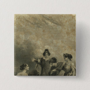 Macaron Carré 5 Cm L'Atlas du monde de Colton