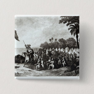 Macaron Carré 5 Cm L'atterrissage à Tampa Bay