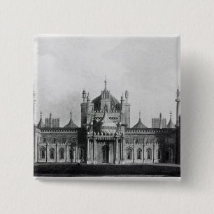 Macaron Carré 5 Cm L'avant occidental du pavillon de Brighton