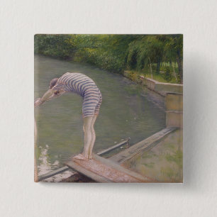 Macaron Carré 5 Cm Le baigneur, ou le plongeur, 1877