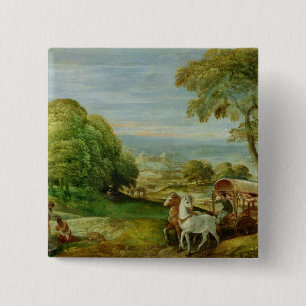 Macaron Carré 5 Cm Le baptême de l'eunuque éthiopien