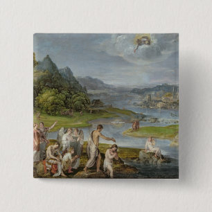 Macaron Carré 5 Cm Le baptême du Christ 2