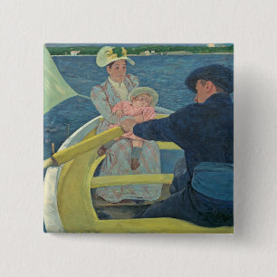 Macaron Carré 5 Cm Le Boating Party, 1893-1894 (huile sur toile)
