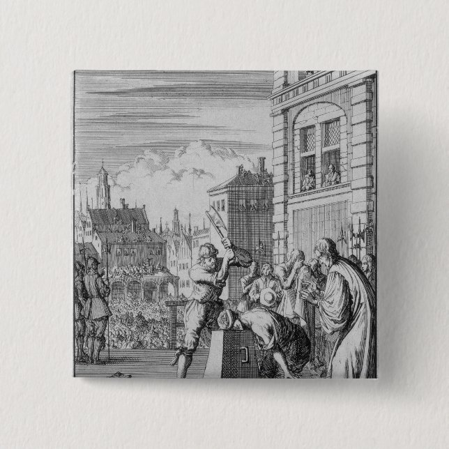 Macaron Carré 5 Cm Le bouclier divisé (Devant)