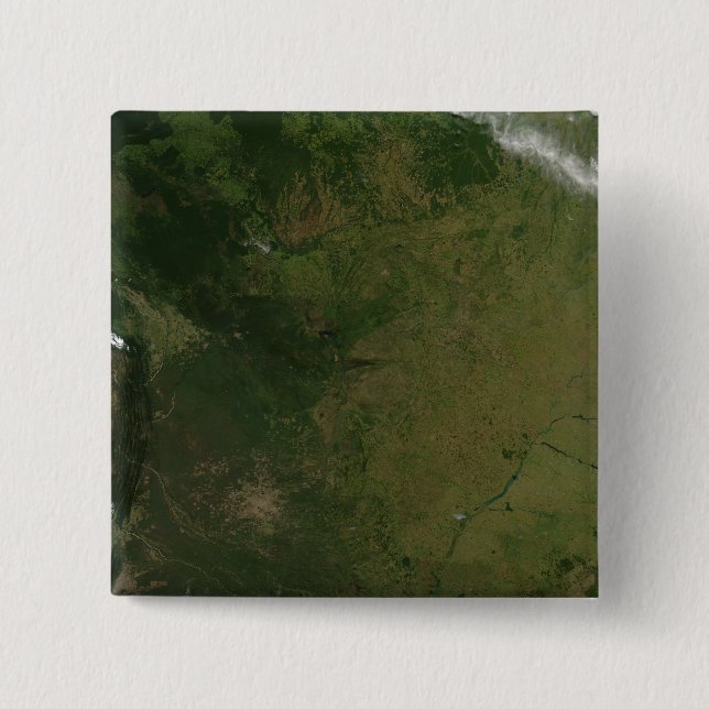 Macaron Carré 5 Cm Le Brésil (Devant)