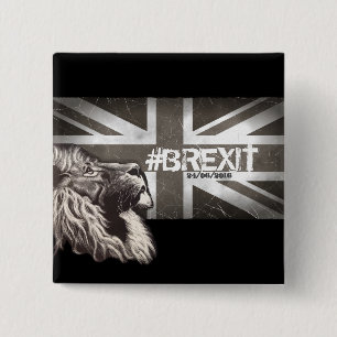 Macaron Carré 5 Cm Le #Brexit fier de lion customisent la date