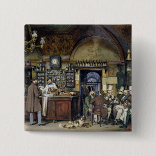 Macaron Carré 5 Cm Le café à Rome, 1856