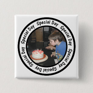 Macaron Carré 5 Cm Le cercle spécial de cadre de jour ajoutent votre