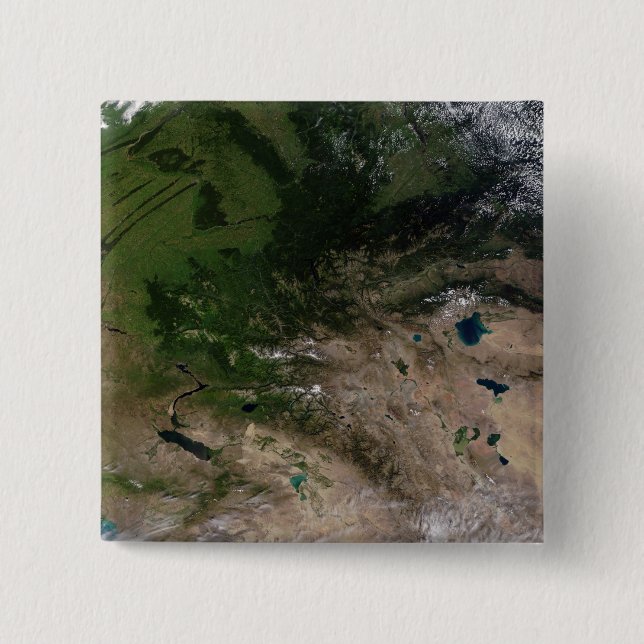 Macaron Carré 5 Cm Le changement de végétation (Devant)